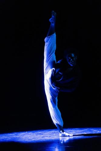 Blue13 dancer performing at Dance for Life Festival June 2023